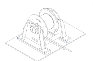 Technical drawing winch